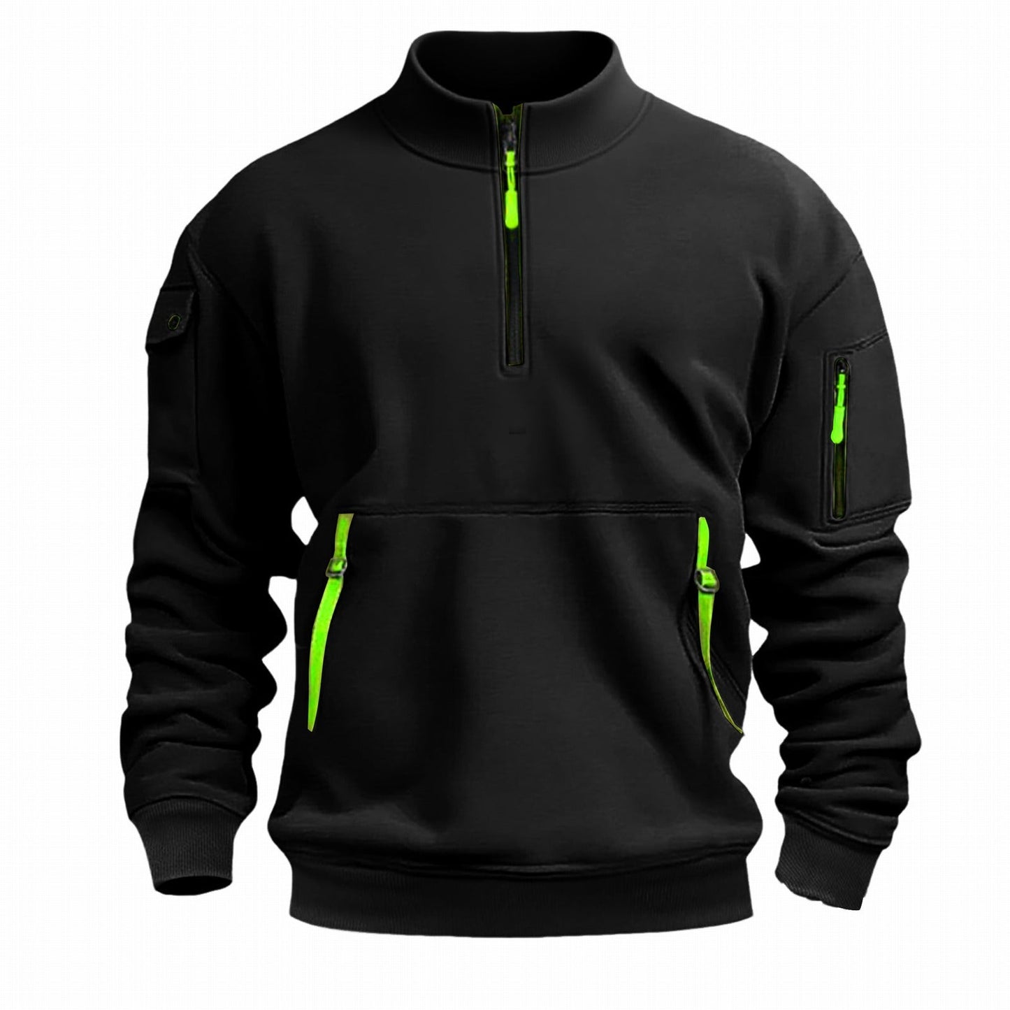 Men's Outdoor Pullover Practical Zipper Pockets