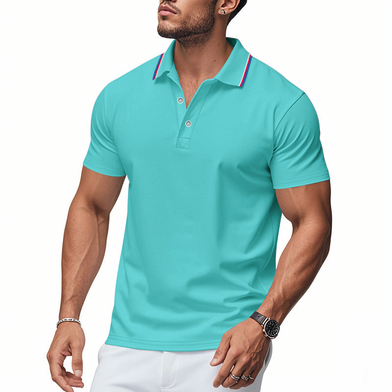 Men's Polo Shirt Modern Collar Moisture Control