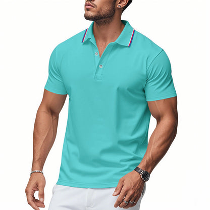 Men's Polo Shirt Modern Collar Moisture Control