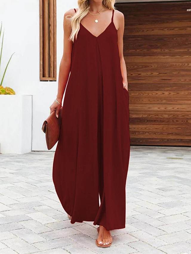 Damen Sommer Maxikleid Elegant Lang