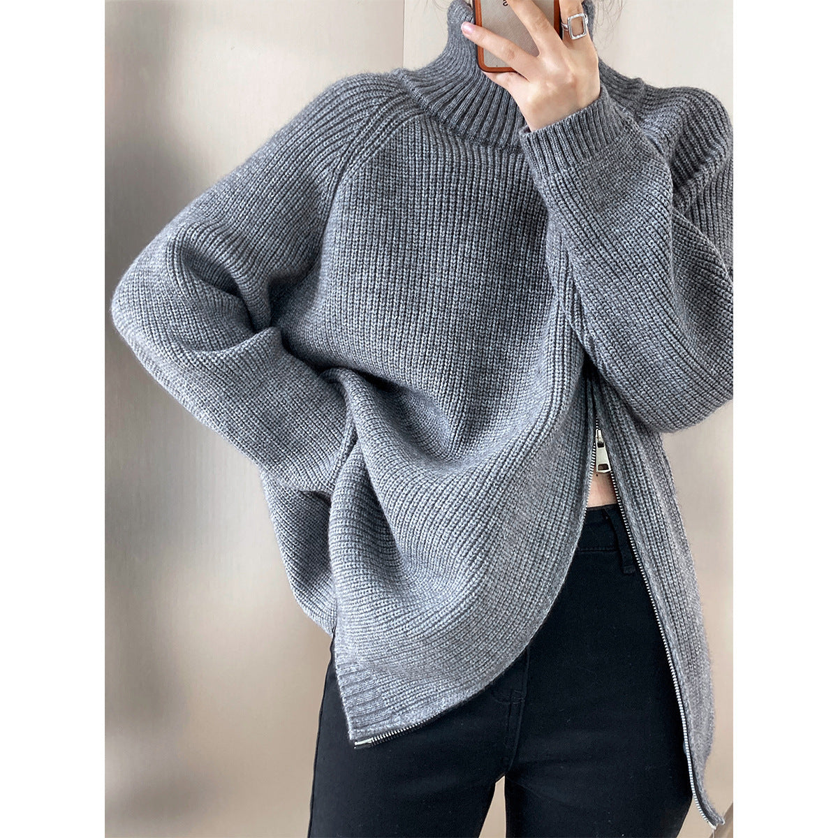 Large Women's Plus Size Collared Sweaters