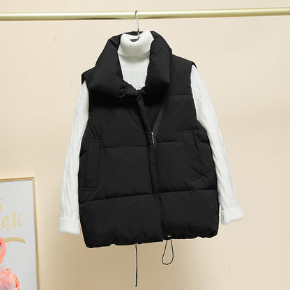 Women's Vest Elegant Lined High Collar