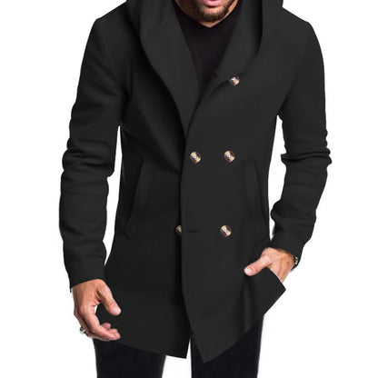 Men's Modern Hooded Winter Coat Elegant