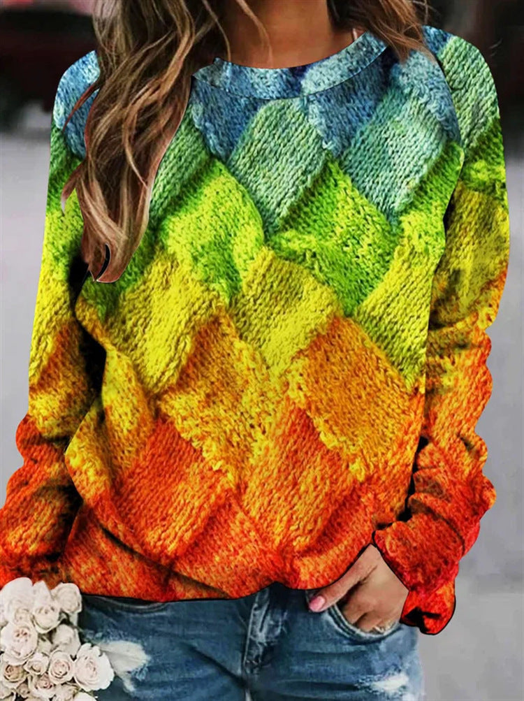 Stylish Sweaters Made of Printed Wool