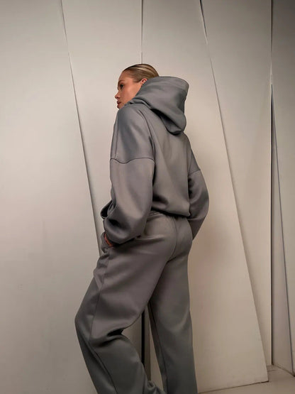 Women's Comfortable Hooded Tracksuit Outfit