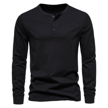 Men's Long-Sleeve Shirt Modern Button-Up Elegant