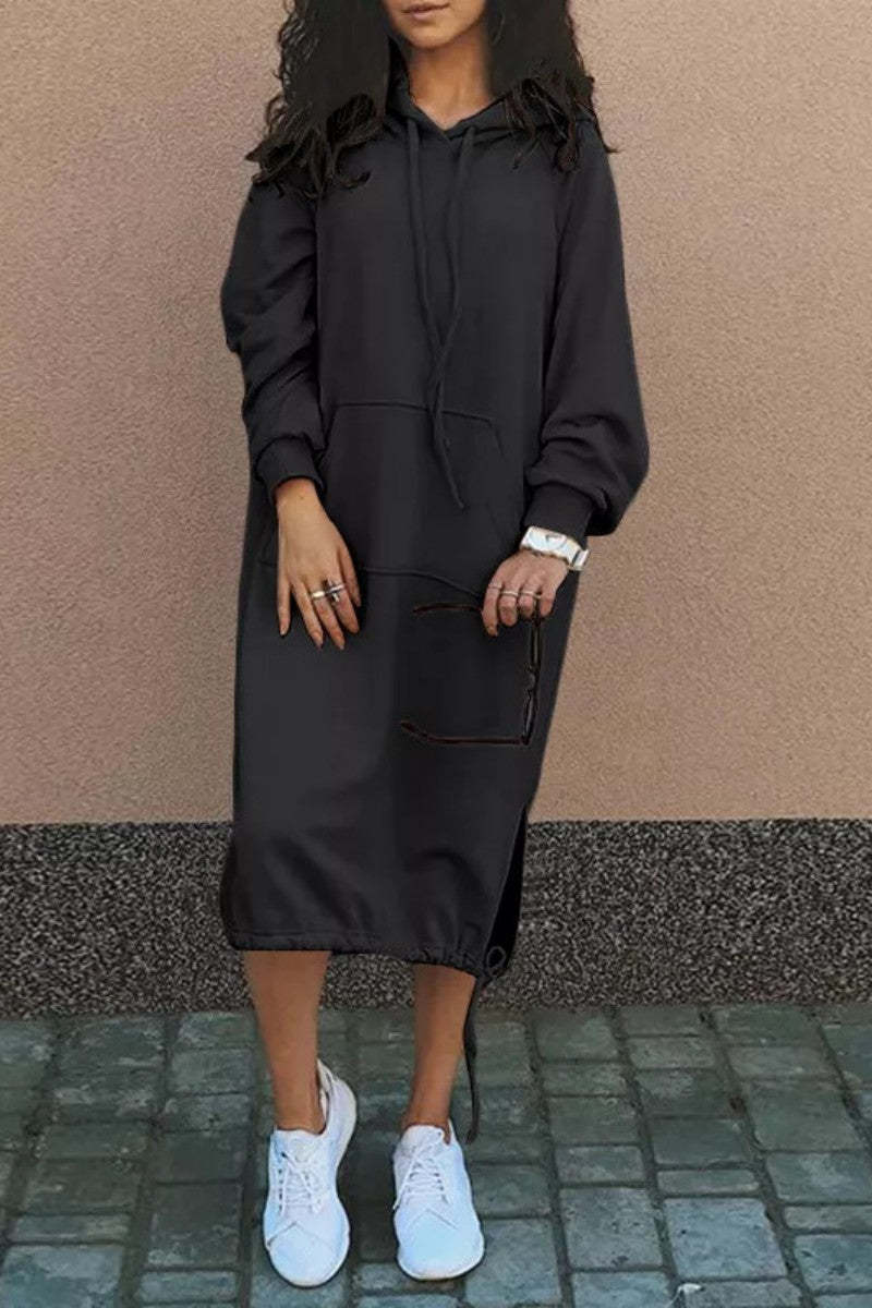 Women's Hoodie Dress Casual Comfortable With Pockets