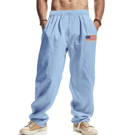 Herren Freizeithose Amerikanisches Design Elastischer Bund - IdealeKleiden