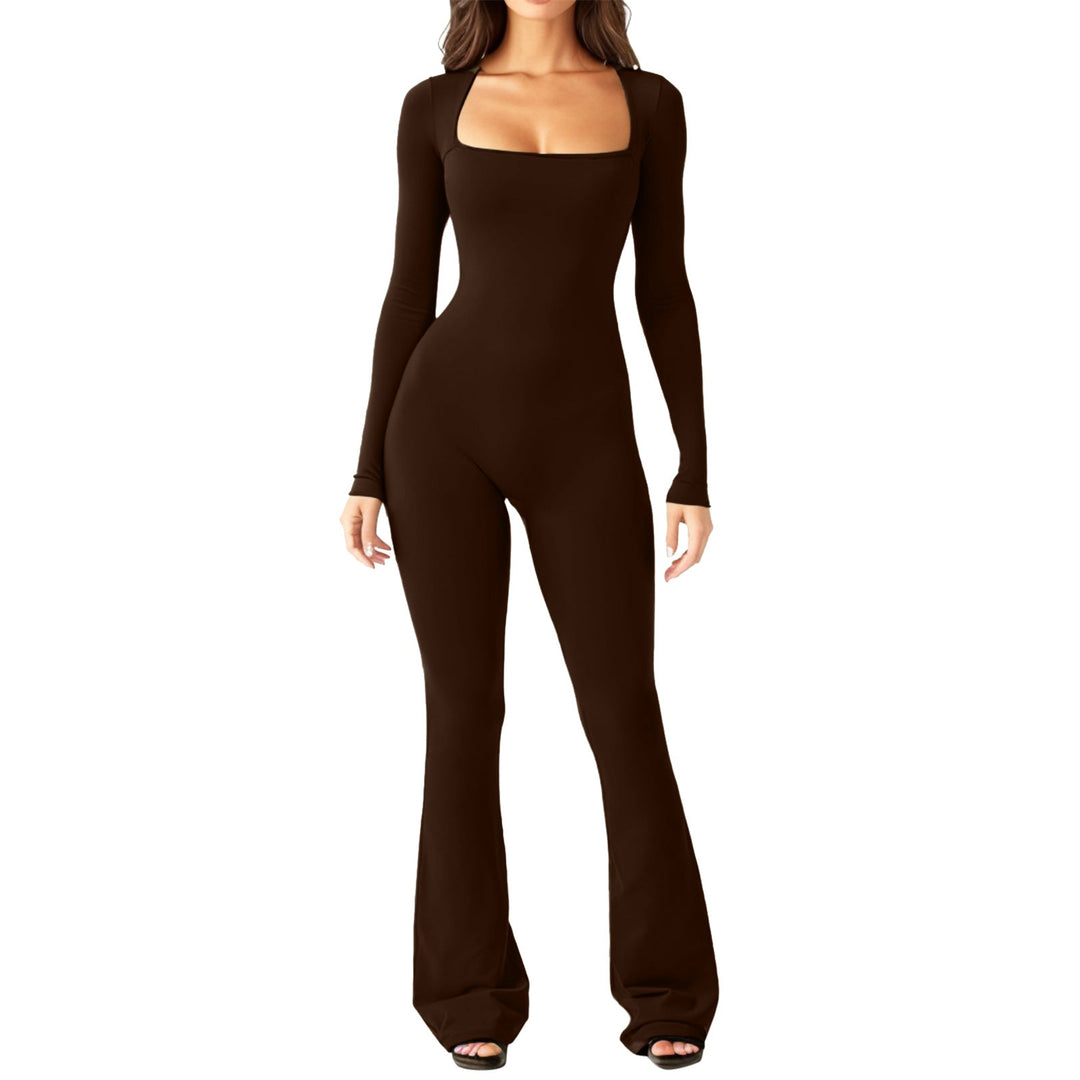 Damen Overall Großes Design Weites Bein