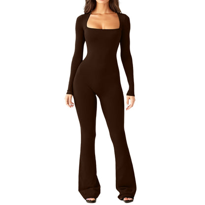 Damen Overall Großes Design Weites Bein