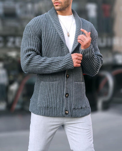 Men's Sweater Cardigan Modern Button Design