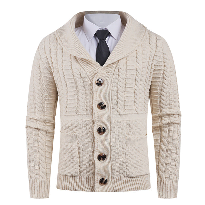 Men's Cardigan Modern Shawl Collar Practical