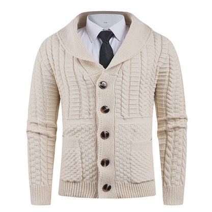 Men's Cardigan Modern Shawl Collar Practical