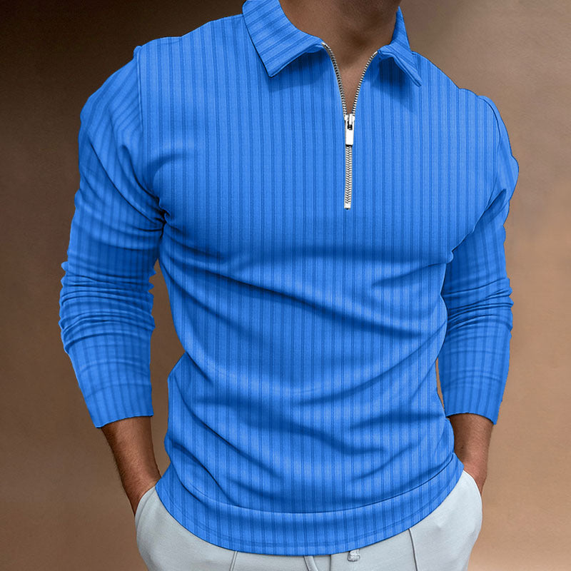 Men's Modern Polo Shirt Zipper Style