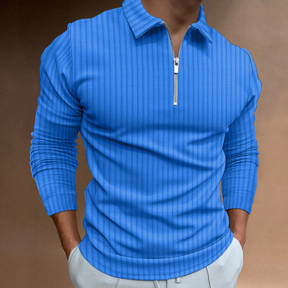 Men's Modern Polo Shirt Zipper Style
