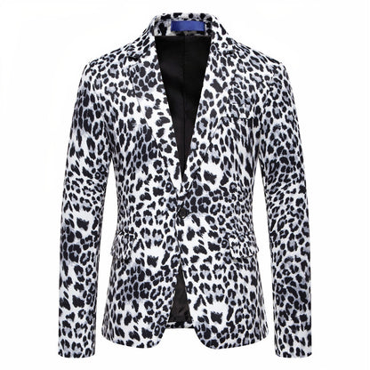 Men's Blazer Slim Fit Wild Print Elegant