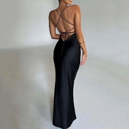 Women's Maxi Dress Elegant Body-hugging Style