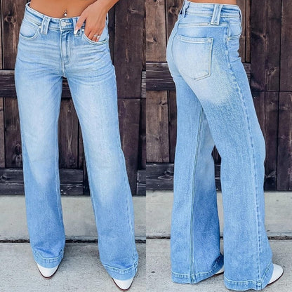 Damen Comfort Jeanshose Bequem Elegant - IdealeKleiden