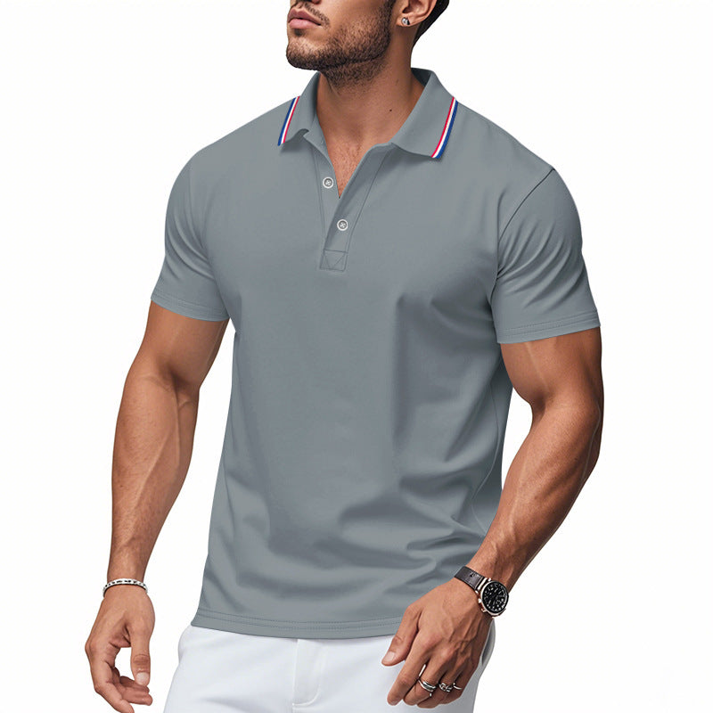 Men's Polo Shirt Modern Collar Moisture Control