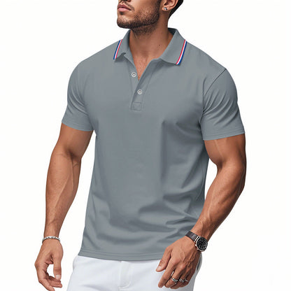 Men's Polo Shirt Modern Collar Moisture Control