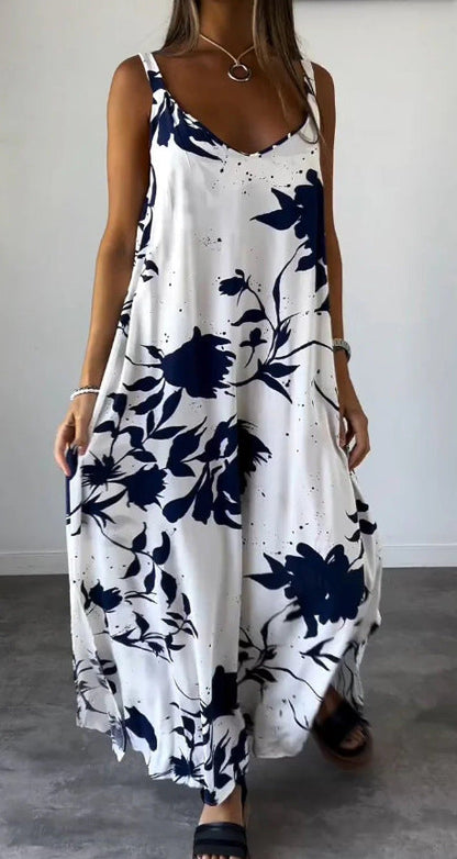 Women's Floral Elegant Long Maxi Dress