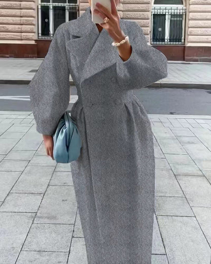 Women's Double-Breasted Elegant Winter Coat