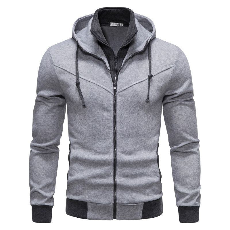 Men's Sports Jacket Hood Modern Fit Practical