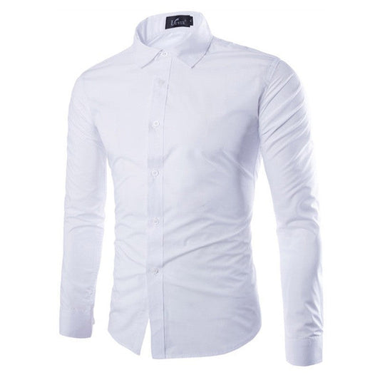 Herren Hemd Elegant Langarm Modern - IdealeKleiden