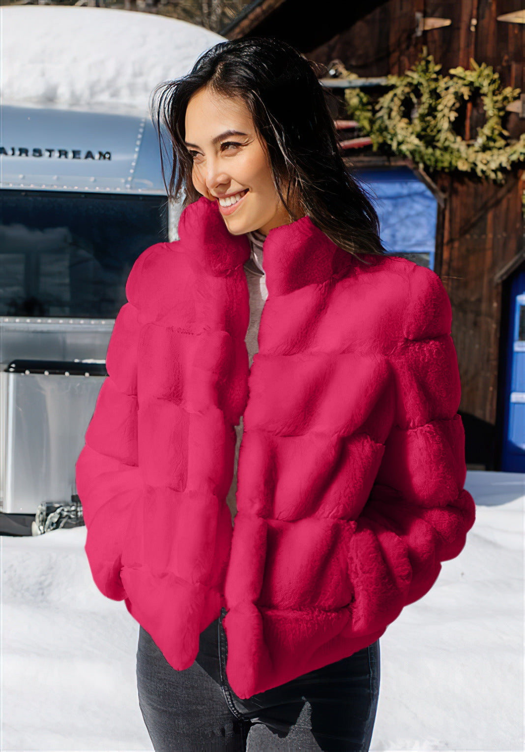 Women's Winter Down Jacket High-Collar Style