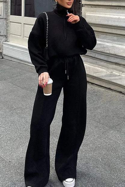Fashionable Two-Piece Set: Pullover Sweatshirt and Jogging Pants