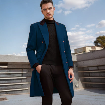 Men's Wool Coat Slim Fit Elegant