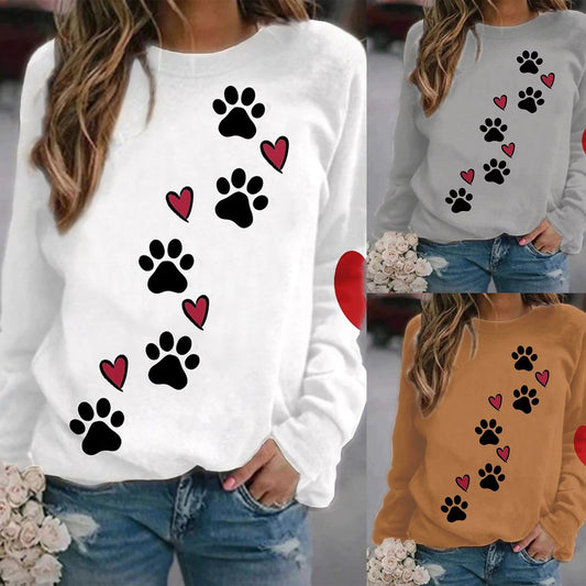 Damen Sweatshirt Kätzchen Motiv Weich Geschenk - IdealeKleiden