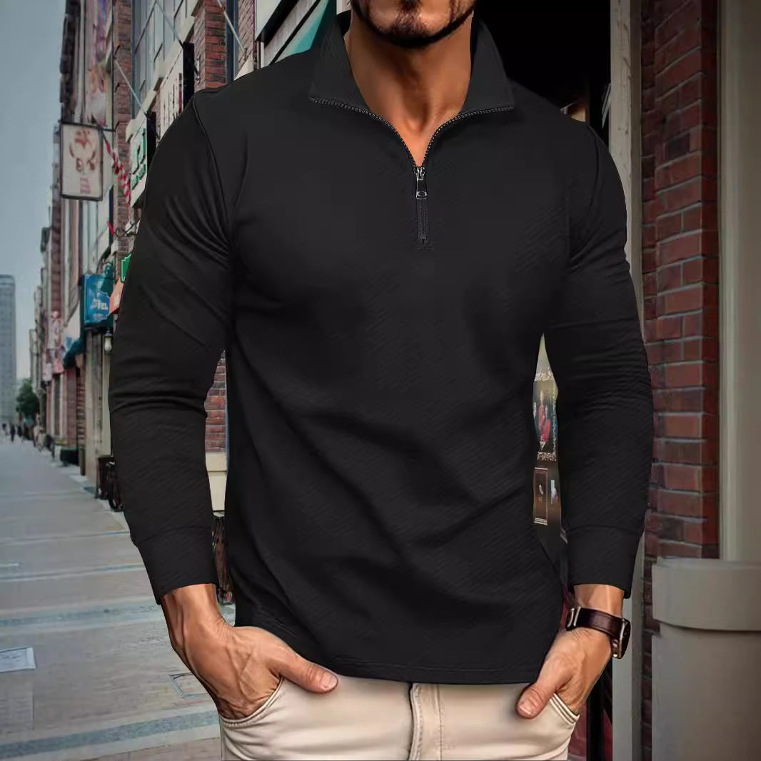 Men's Sports Pullover Short Zip Modern Fit