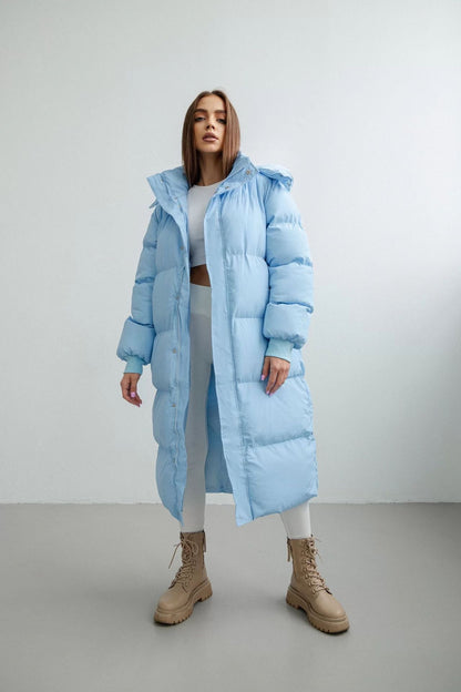 Women's Plus Size Puffer Jacket with Hood