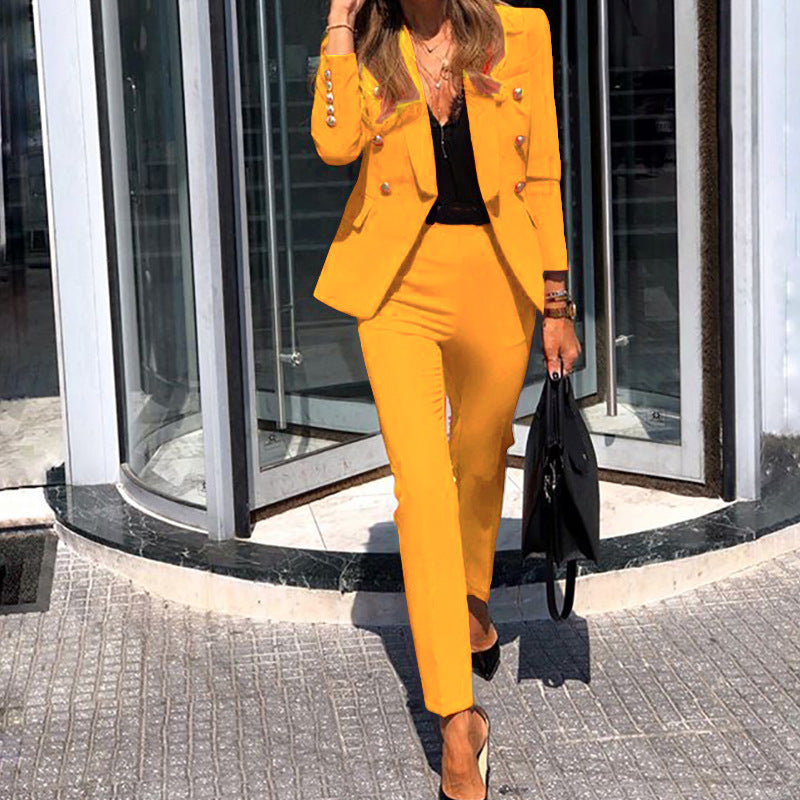 Women's Blazer Set Elegant Figure-Hugging Modern