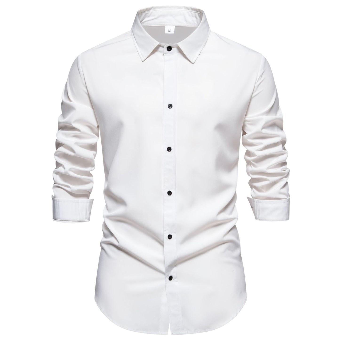 Men's Long-Sleeved Cotton Shirt Modern Fit
