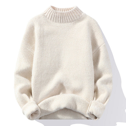 Women's Sweater High-Quality Ribbed Knit Soft Collar