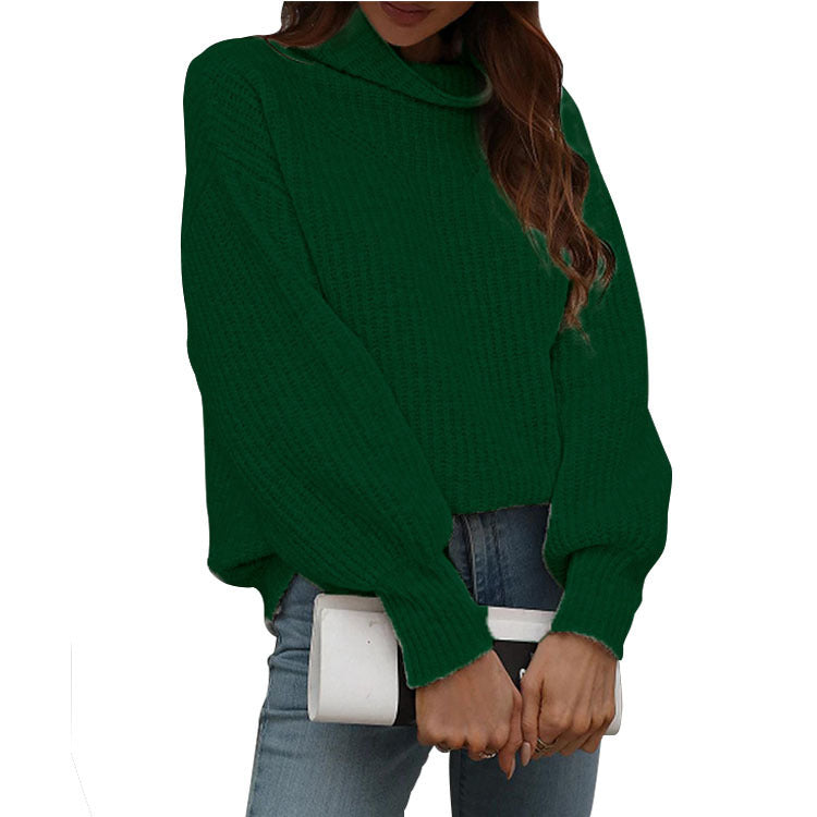 Women's Pullover Loose Turtleneck Trendy Oversized