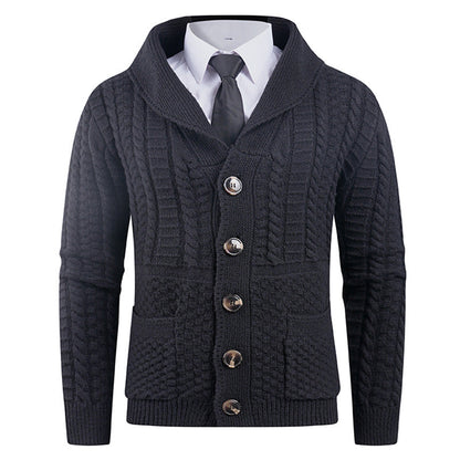 Men's Cardigan Modern Shawl Collar Practical
