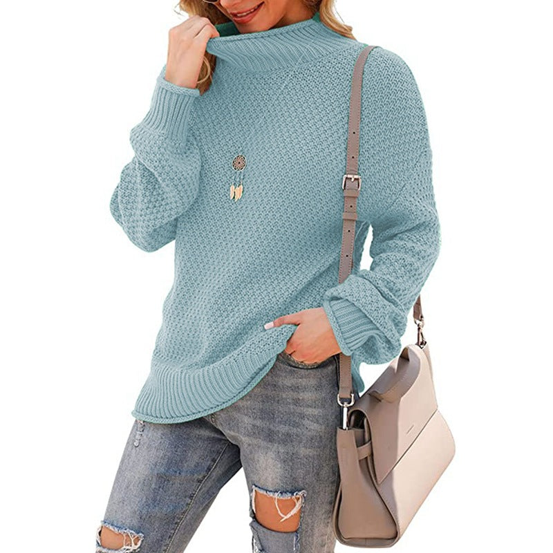 Comfortable Turtleneck Sweater Cozy Knit