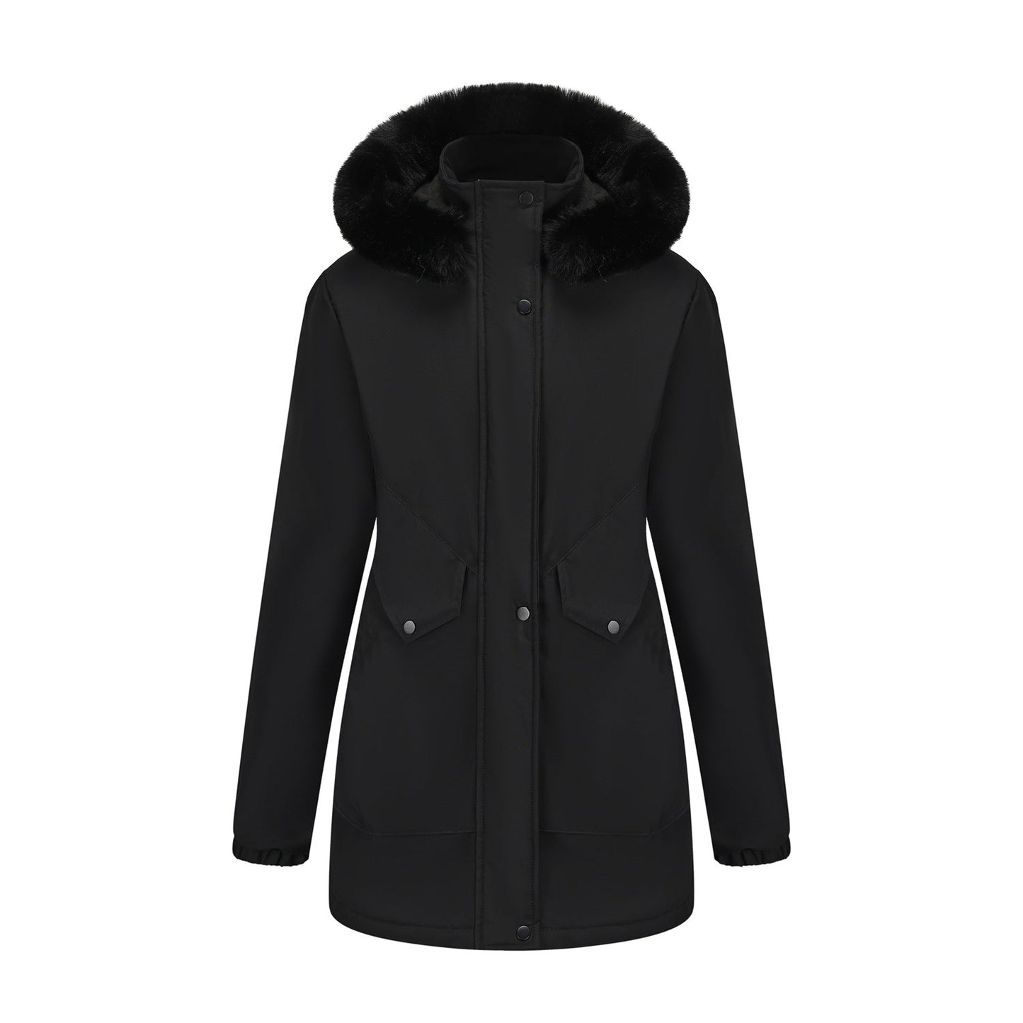 Women's Parka Jacket Waterproof Cuddly Collar