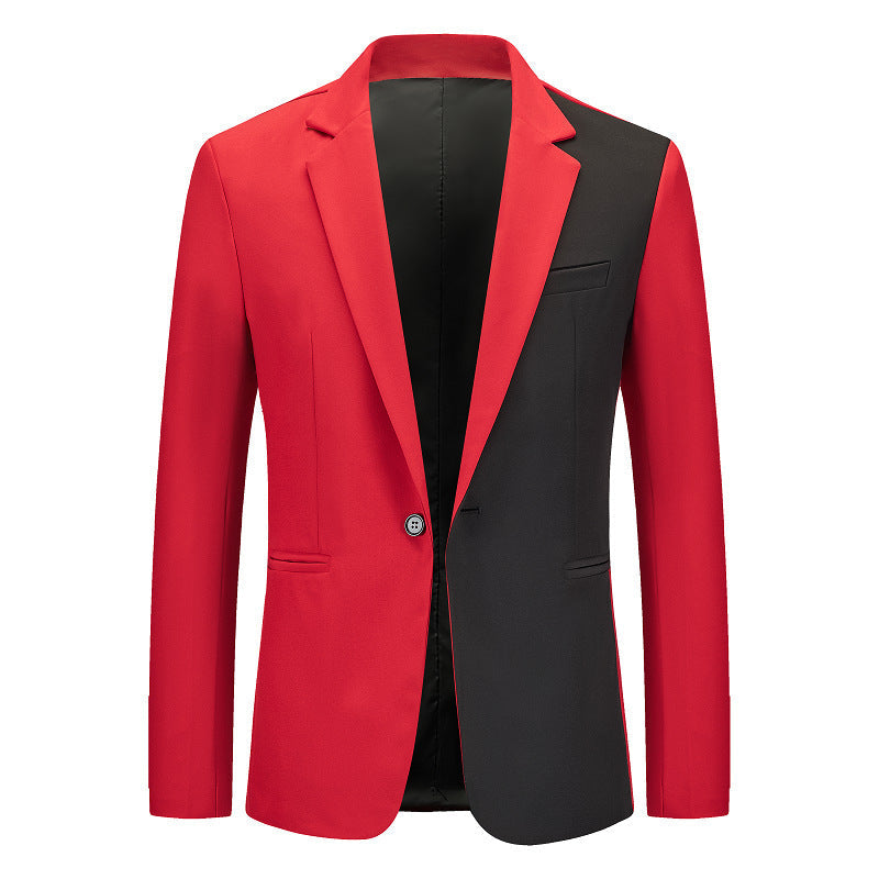 Herren Blazer Modern Schnitt Kontrast Details