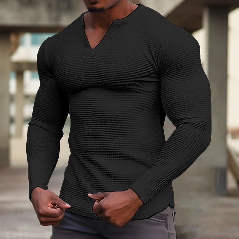 Men's Long-Sleeve Structured Elegant Shirt