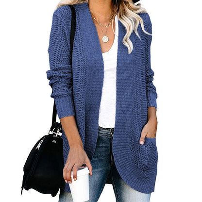 Women's Cardigan Casual Open Front with Pockets
