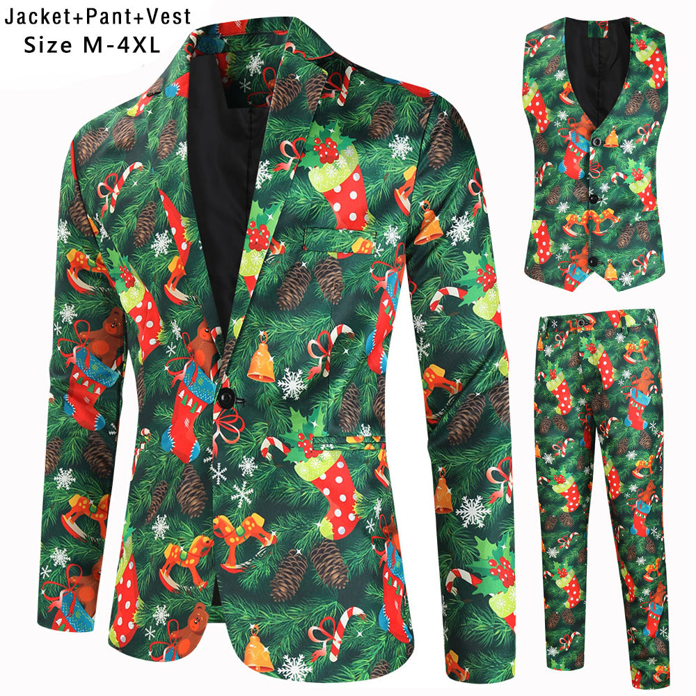 Men's Elegant Tuxedo Suit Set Black