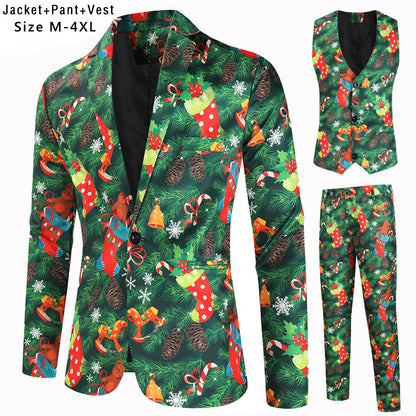 Men's Elegant Tuxedo Suit Set Black