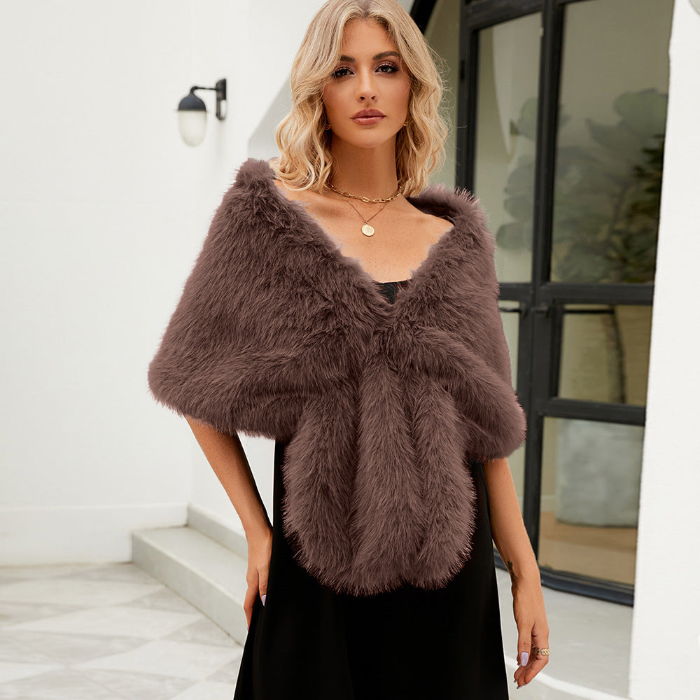 Women's Luxury Faux Fur Stole Elegant