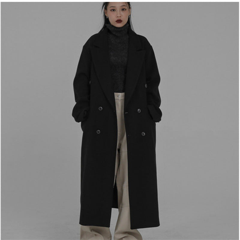 Elegant Women's Trench Coat Black Classic