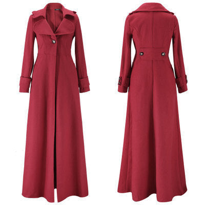 Women's Elegant Long Coat Classic Design