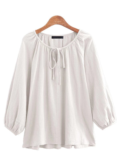 Women's Blouse Elegant Design Round Neck